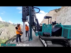 Máy lái đống 360 độ thủy lực lỗ khoan mặt trời máy đống đất lái đống