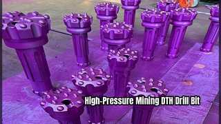 Khai thác mũi khoan DTH DHD340 DHD350 DHD360 Dụng cụ khoan đá cứng Nút mũi khoan