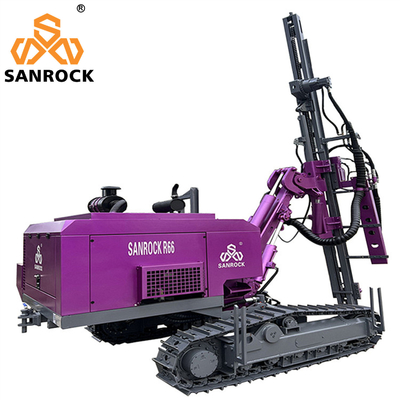 Khoáng sản lỗ nổ khoan bề mặt DTH khoan khoan lực nâng 35KN máy khoan Crawler