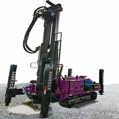 Thiết bị khoan nước sâu Crawler Máy khoan giếng nước với hệ thống điều khiển thủy lực