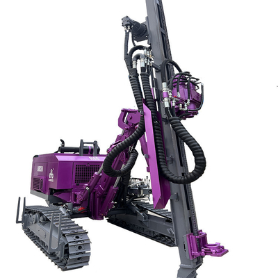 Khoáng sản lỗ nổ khoan bề mặt DTH khoan khoan lực nâng 35KN máy khoan Crawler