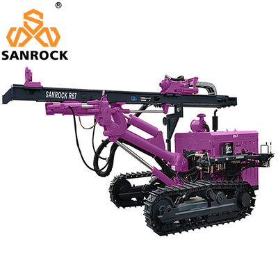 Mỏ DTH khoan khoan 30m lỗ khoan máy khoan crawler thủy lực xuống lỗ khoan