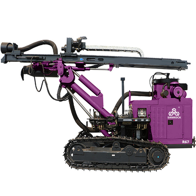Mỏ DTH khoan khoan 30m lỗ khoan máy khoan crawler thủy lực xuống lỗ khoan