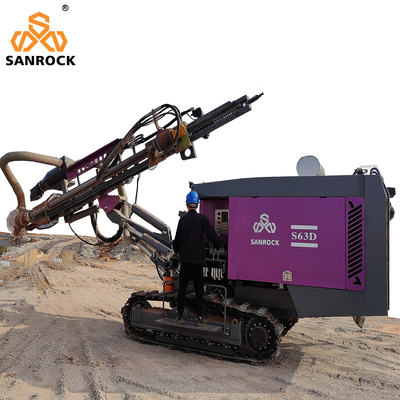 Máy khoan DTH tích hợpRig khai thác mỏ Crawler khoan giàn thủy lực DTH máy khoan
