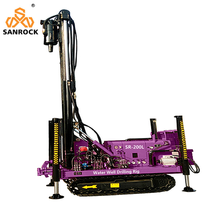 Lực nâng 15T Crawler nước giếng khoan giếng thủy lực máy khoan giếng với động cơ Yuchai
