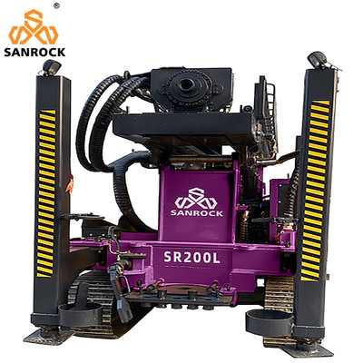 Lực nâng 15T Crawler nước giếng khoan giếng thủy lực máy khoan giếng với động cơ Yuchai