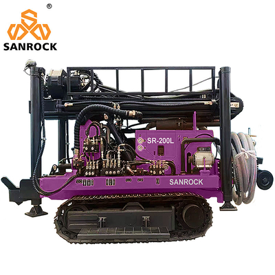 Lực nâng 15T Crawler nước giếng khoan giếng thủy lực máy khoan giếng với động cơ Yuchai