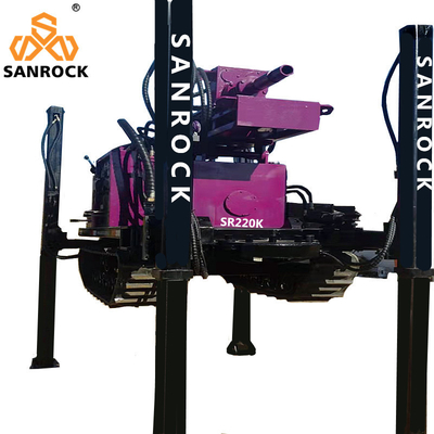 Máy khoan giếng nước thủy lực cho độ sâu khoan 220m và đường kính 140-320mm