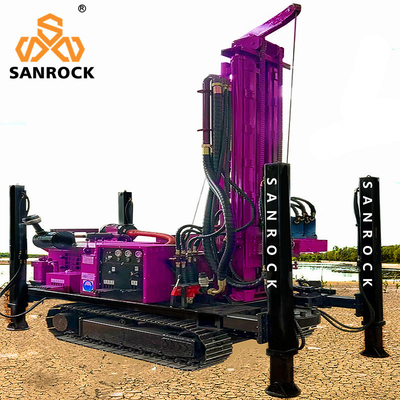180m Depth Well Drilling Rig Crawler Mounted Rotary Drill Rig cho khoan đường kính 140-254mm