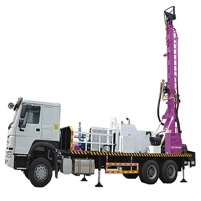 Máy khoan giếng nước sâu Xe tải khoan thủy lực Cầm khoan nước gắn máy khoan giếng