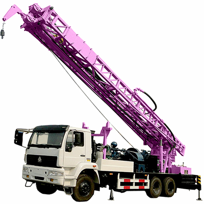 Xe tải gắn máy khoan giếng nước sâu với máy bơm bùn 1000m