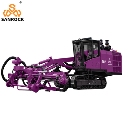 Crawler Top Hammer Drill Rig Thiết bị khai thác Máy khoan lỗ quay thủy lực