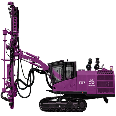 Crawler Top Hammer Drill Rig Thiết bị khai thác Máy khoan lỗ quay thủy lực