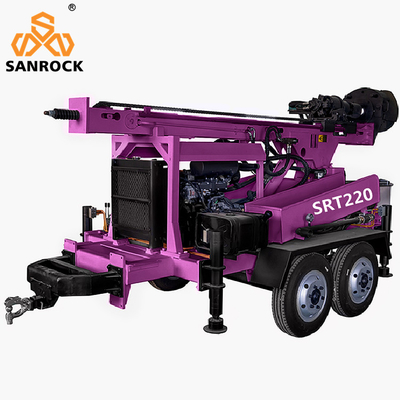 Ứng xe gắn nước khoan khoan giàn khoan thủy lực lỗ khoan sâu thiết bị khoan giàn