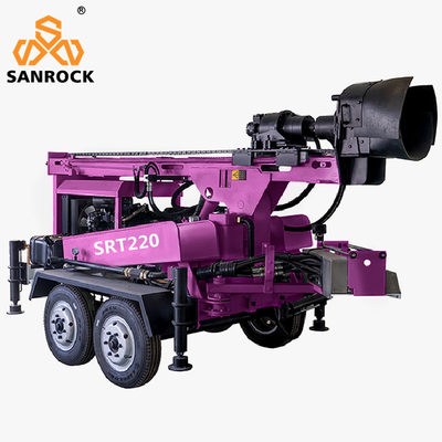 Ứng xe gắn nước khoan khoan giàn khoan thủy lực lỗ khoan sâu thiết bị khoan giàn
