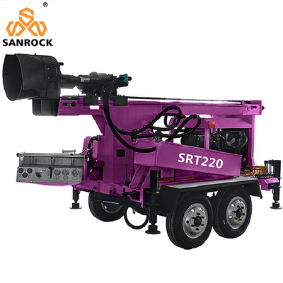 Ứng xe gắn nước khoan khoan giàn khoan thủy lực lỗ khoan sâu thiết bị khoan giàn