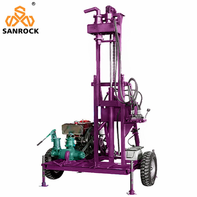 700*700*2500mm Ứng dụng khoan quay gắn trên xe kéo để khoan giếng nước sâu