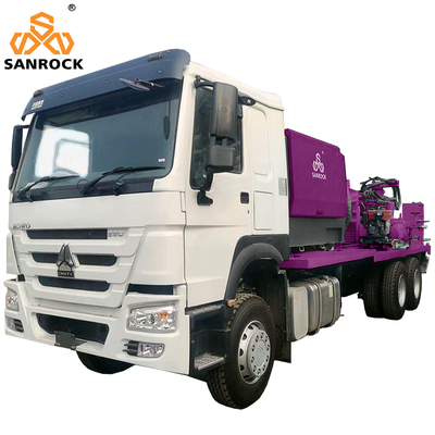 Máy khoan giếng nước sâu Xe tải khoan thủy lực Cầm khoan nước gắn máy khoan giếng