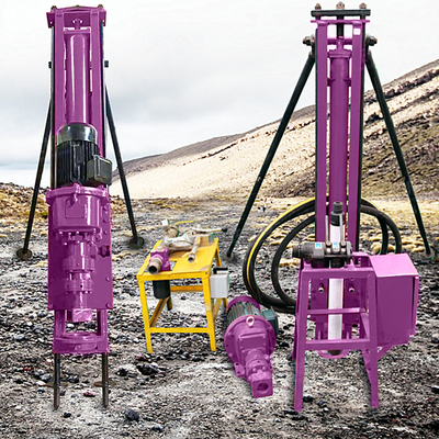 Bucket DTH Drill Rig Mining Machinery Rock Blast Hole Máy khoan thủy lực DTH