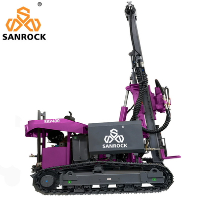 Máy lái đống năng lượng mặt trời Diesel Đường cao tốc Guardrail Đống lái xe Rig Vít Đống lái xe