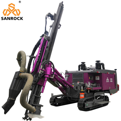 Máy khoan DTH tích hợpRig khai thác mỏ Crawler khoan giàn thủy lực DTH máy khoan