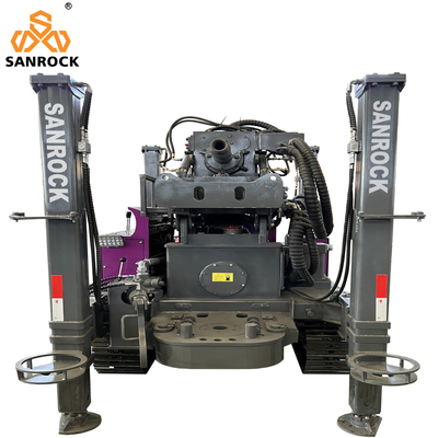 Máy khoan giếng nước Crawler Hydraulic Borehole 250m Máy khoan nước sâu