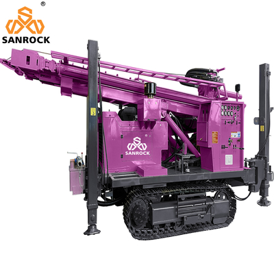 Đàn khoan giếng nước với bơm bùn 550m Độ sâu Đàn khoan giếng nước thủy lực