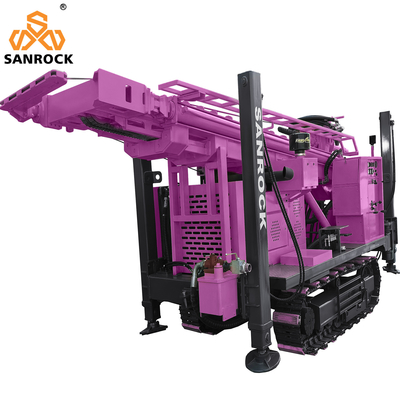 Đàn khoan giếng nước với bơm bùn 550m Độ sâu Đàn khoan giếng nước thủy lực
