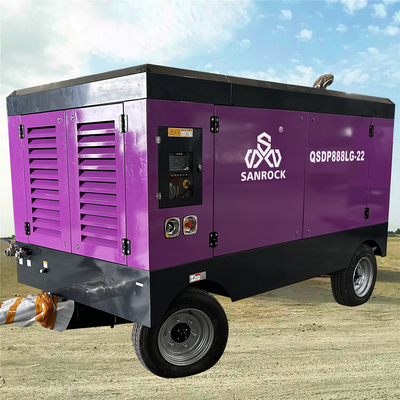 Máy nén khí vít động cơ dầu diesel áp suất cao