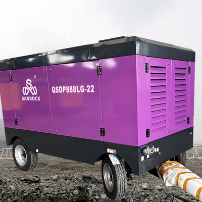 Máy nén khí vít động cơ dầu diesel áp suất cao