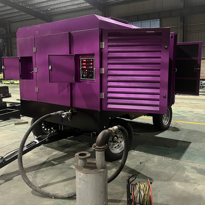 Máy nén máy nén khí vít di động Lượng máy 194kw Máy nén máy nén khí vít mỏ Máy nén khí diesel