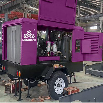 Máy nén máy nén khí vít di động động cơ diesel máy nén không khí áp suất cao