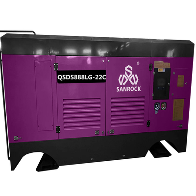 Máy nén không khí vít Động cơ diesel di động 194kw Vít máy nén không khí
