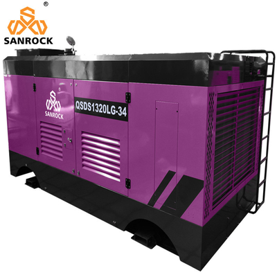 Máy nén máy bơm máy bơm khí áp suất cao Máy bơm máy bơm khí diesel di động