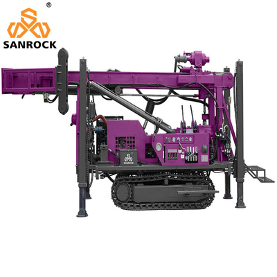 Máy khoan lõi Crawler Máy thăm dò thủy lực 500m Thiết bị khoan lõi