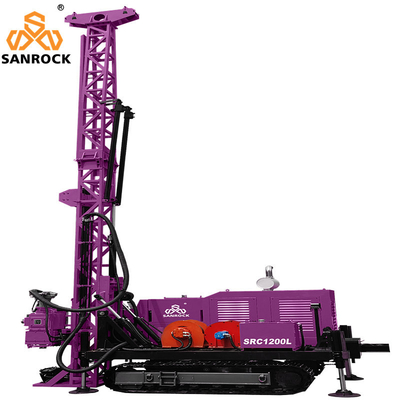 Máy khoan giếng địa chất 1200m Máy khoan hạt nhân kim cương thủy lực