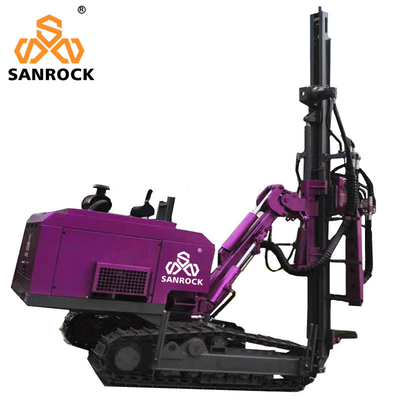 Crawler khoan khoan đá nổ DTH máy khoan thủy lực khai thác mỏ khoan khoan