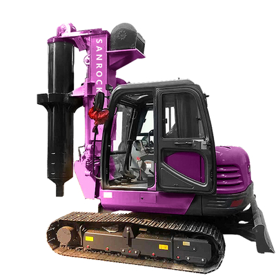 Máy khoan xoay nhỏ Thiết bị khoan khoan thủy lực Máy đắp đống khoan xoay