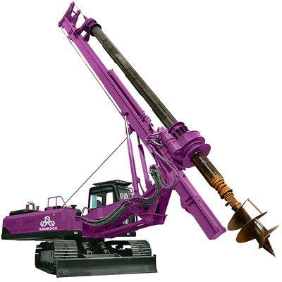 Máy khoan xoắn quay Đào nền tảng Máy xây dựng Máy khoan xoắn quay thủy lực