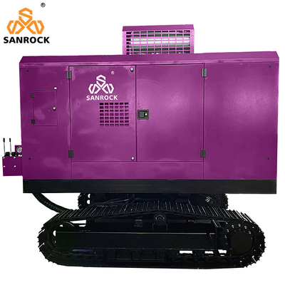 Thép Crawler Diesel vít máy nén không khí áp suất cao Rotary vít máy nén không khí