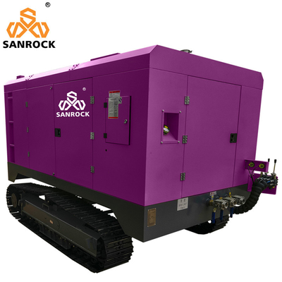 Thép Crawler Diesel vít máy nén không khí áp suất cao Rotary vít máy nén không khí