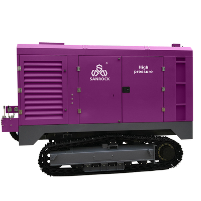Thép Crawler máy nén không khí Máy khai thác vít máy nén không khí Diesel máy nén không khí