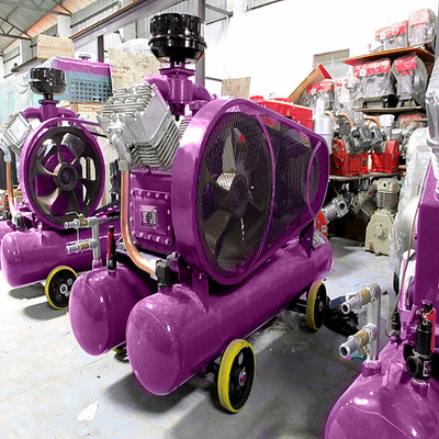 Bộ nén không khí piston công nghiệp Máy đeo dây đai Diesel máy nén không khí di động