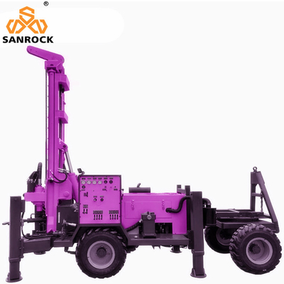 Máy khoan giếng nước thủy lực di động với hiệu quả khoan cao