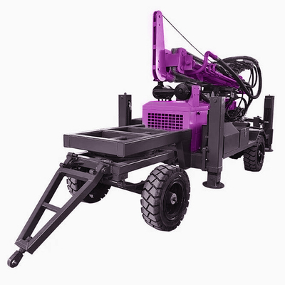 Máy khoan giếng nước thủy lực di động với hiệu quả khoan cao