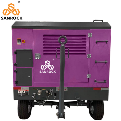 Máy nén khí vít chạy bằng động cơ diesel áp suất cao Máy nén khí vít khai thác mỏ di động