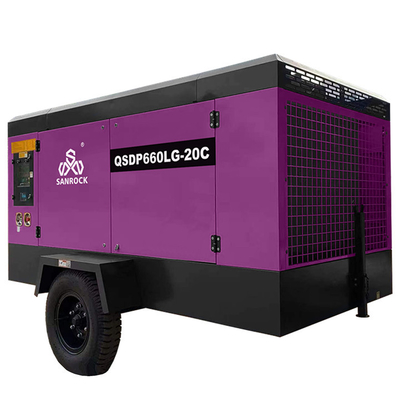 Máy nén máy nén khí vít di động động cơ diesel máy nén không khí áp suất cao