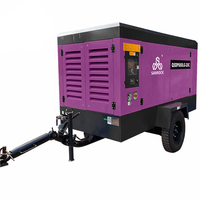 1750/1300rpm Max Working/Idle Speed Máy nén khí diesel áp suất cao cho khai thác mỏ