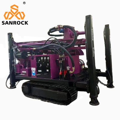 Độ sâu khoan 180m Máy khoan giếng nước thủy lực với hiệu quả khoan cao