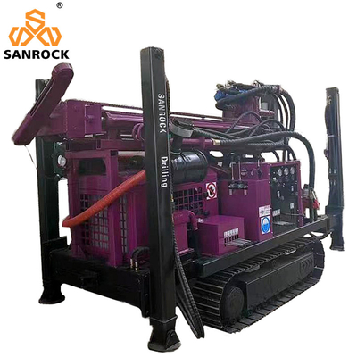 Thiết bị khoan giếng nước thủy lực Máy khoan giếng nước di động sâu 180m